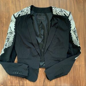 BCBGMaxAzria Women’s Aztec Embroidered Blazer